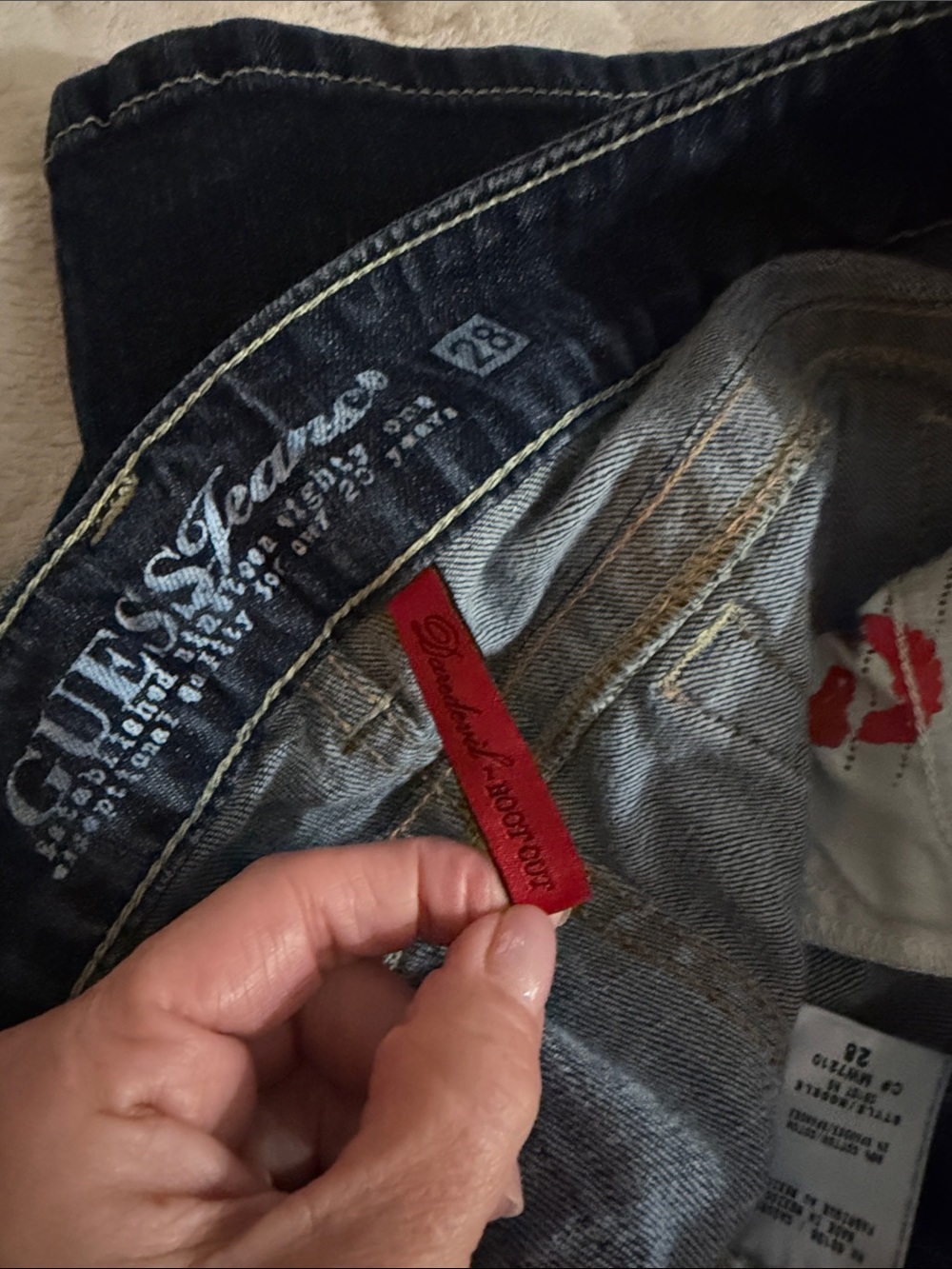 Y2K GUESS Daredevil Low Rise Bootcut Jeans - Picture 8 of 8